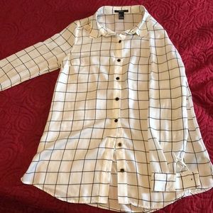 Long sleeve sheer blouse